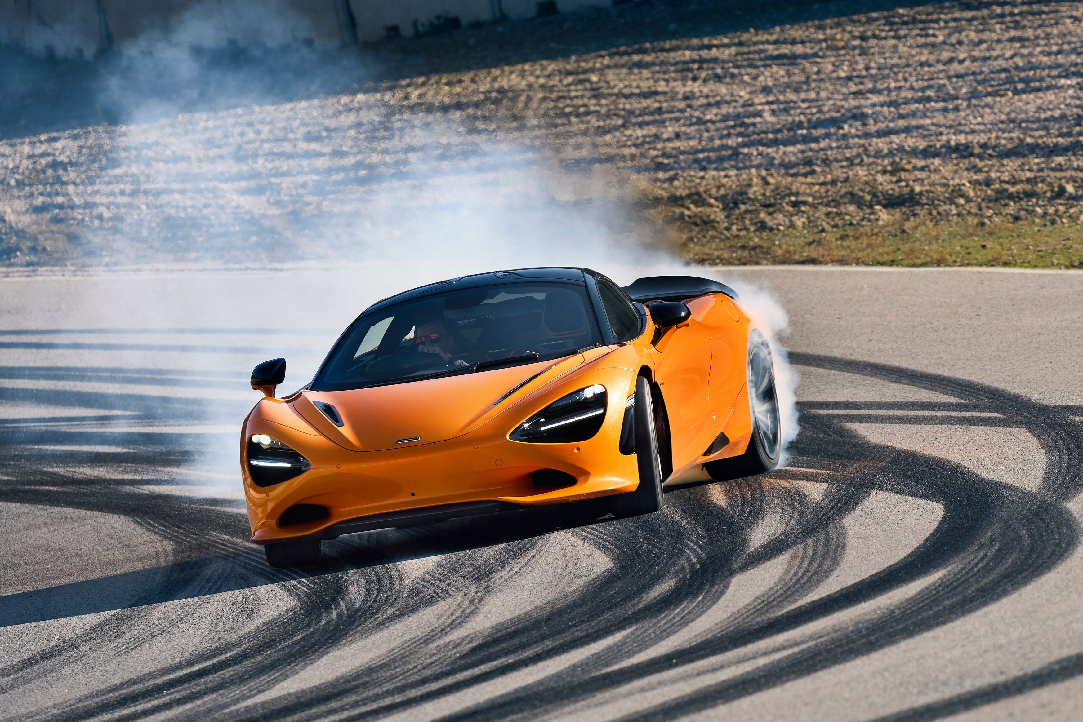 McLaren'ın dinamik test çalışmalarından bir kare