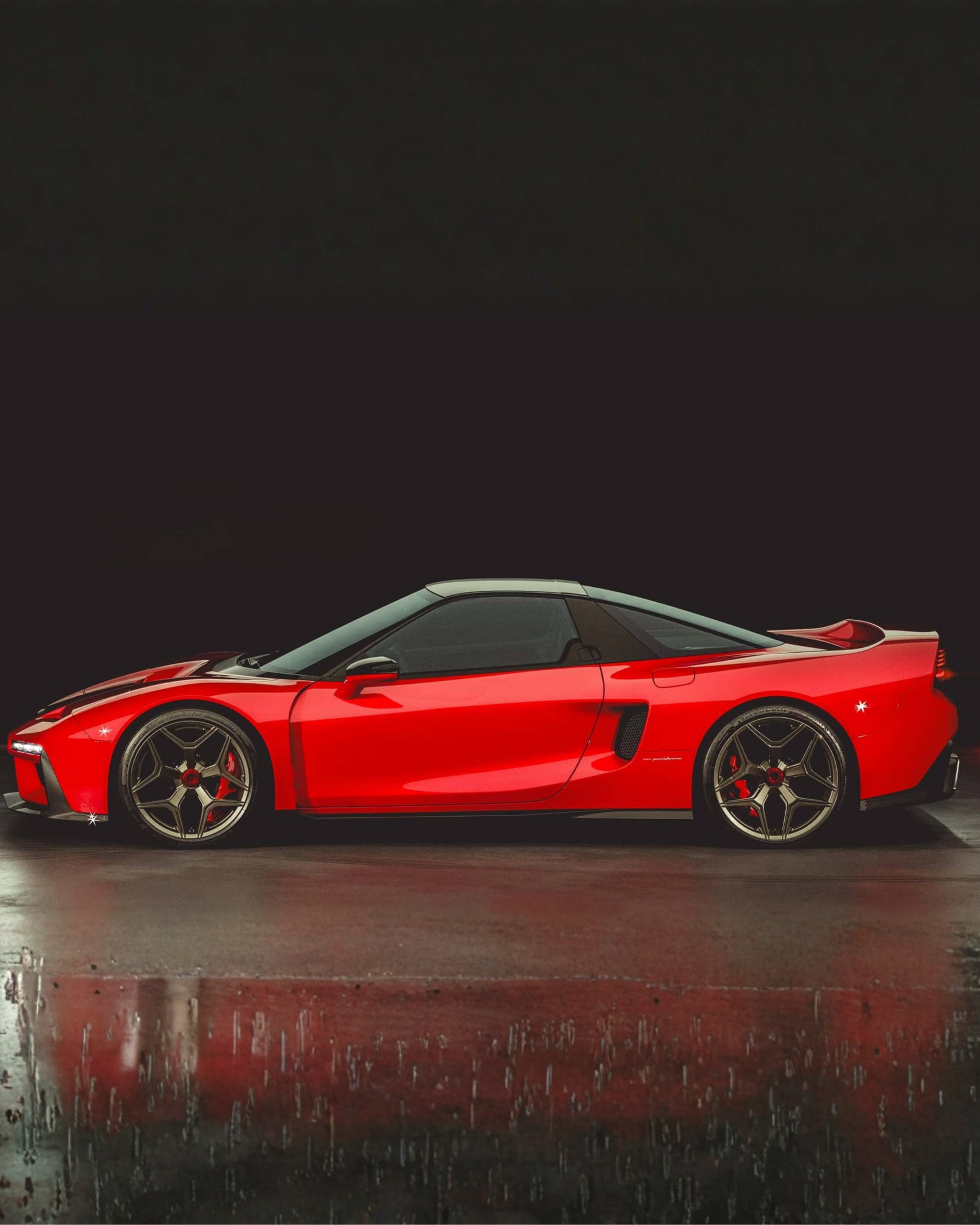 Honda NSX V6 Motorlu Ve Manuel Şanzımanlı Tensei Restomod İle Geri