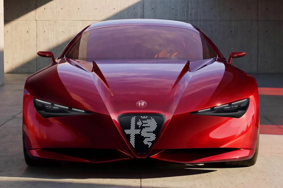 Alfa Romeo Cuorerosso ön yüz ve scudetto ızgara tasarımı