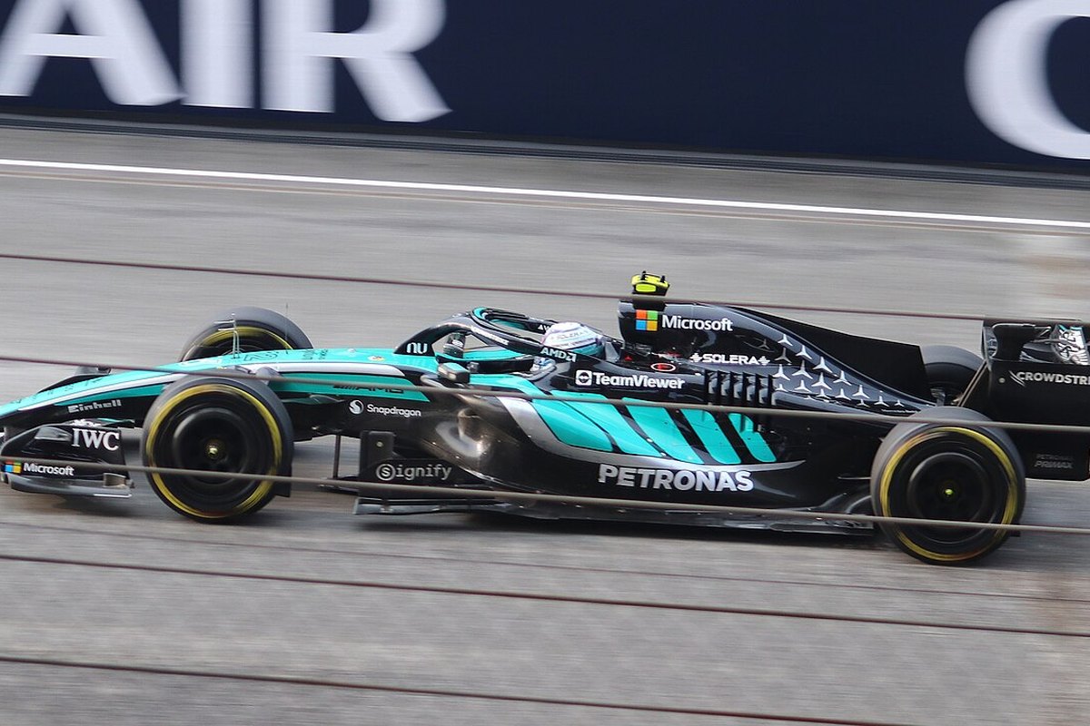 Kimi Antonelli Mercedes ile pist üzerinde
