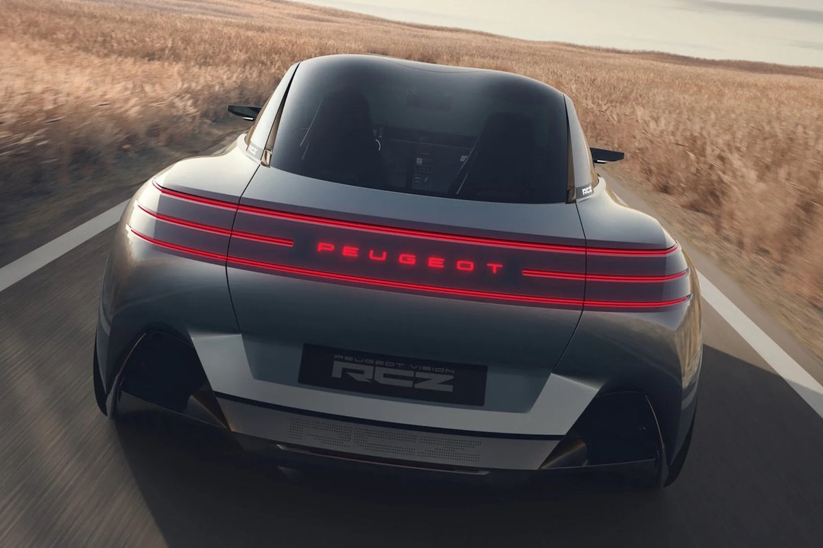 Peugeot RCZ Vision arka tasarım ve ışık imzası