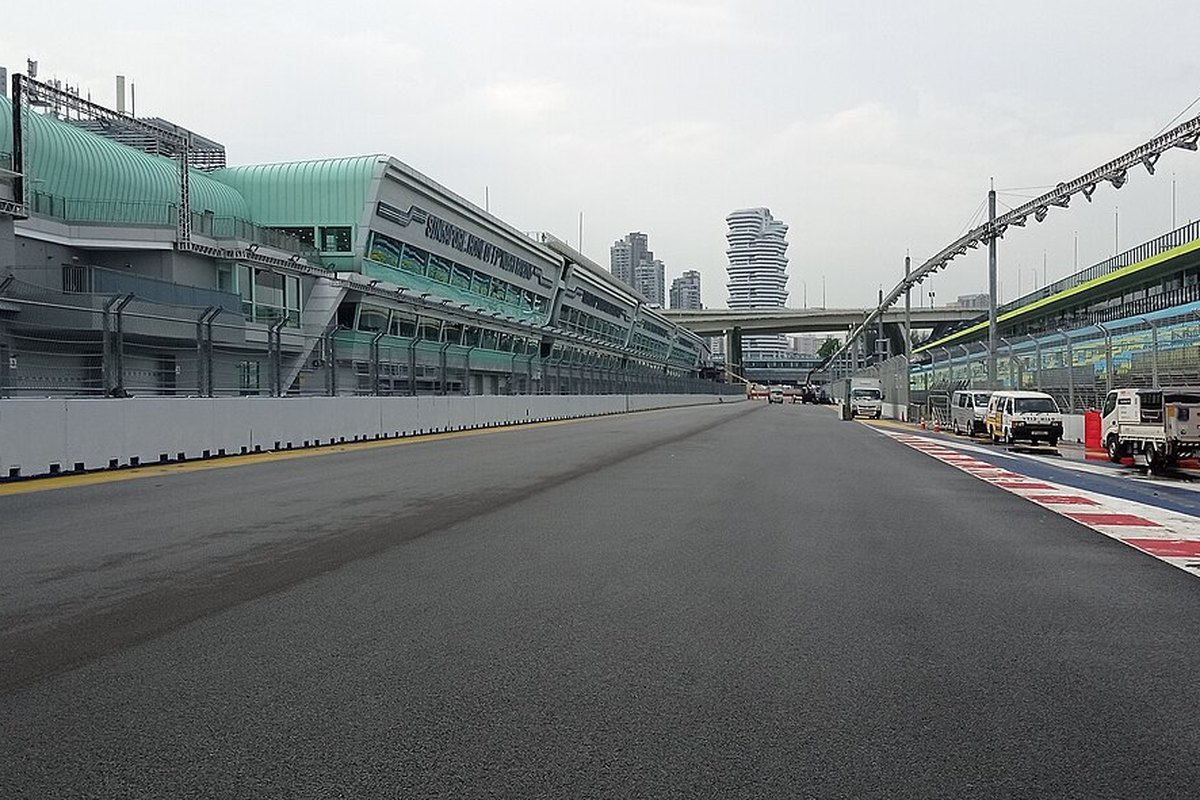 Singapur GP Pole sonrası Marina Bay pisti